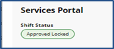 Approval Locked Shift Status